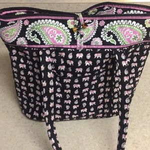 Vera Bradley Pink Elephant Vera Tote